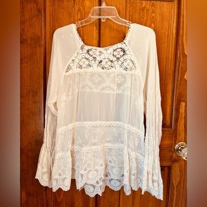 NWOT-Johnny Was blouse. Size L